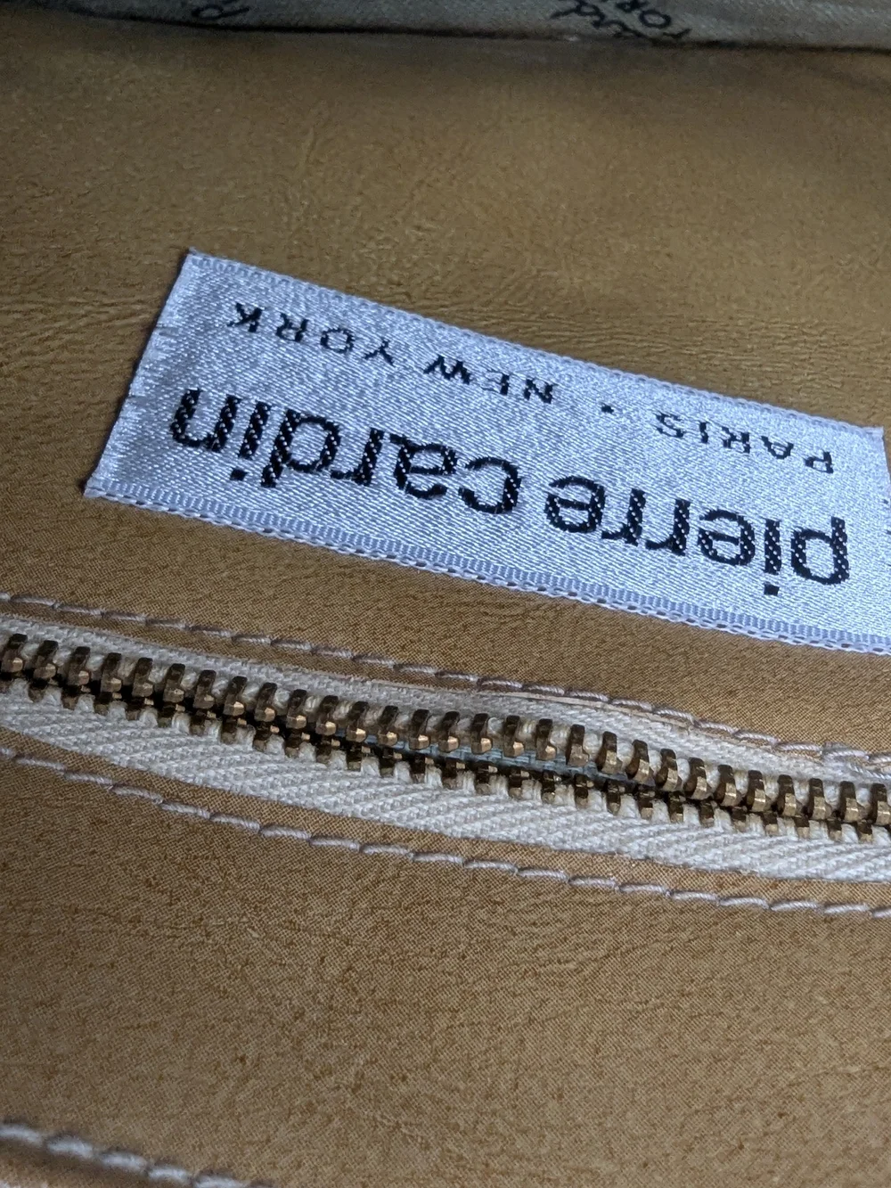 Pierre Cardin 1970s Beige Woven/Jute  Clutch with Black Trim
